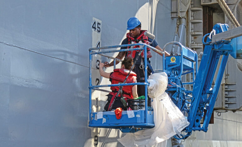 Navy finds topside coatings solution that can be applied by sailors
