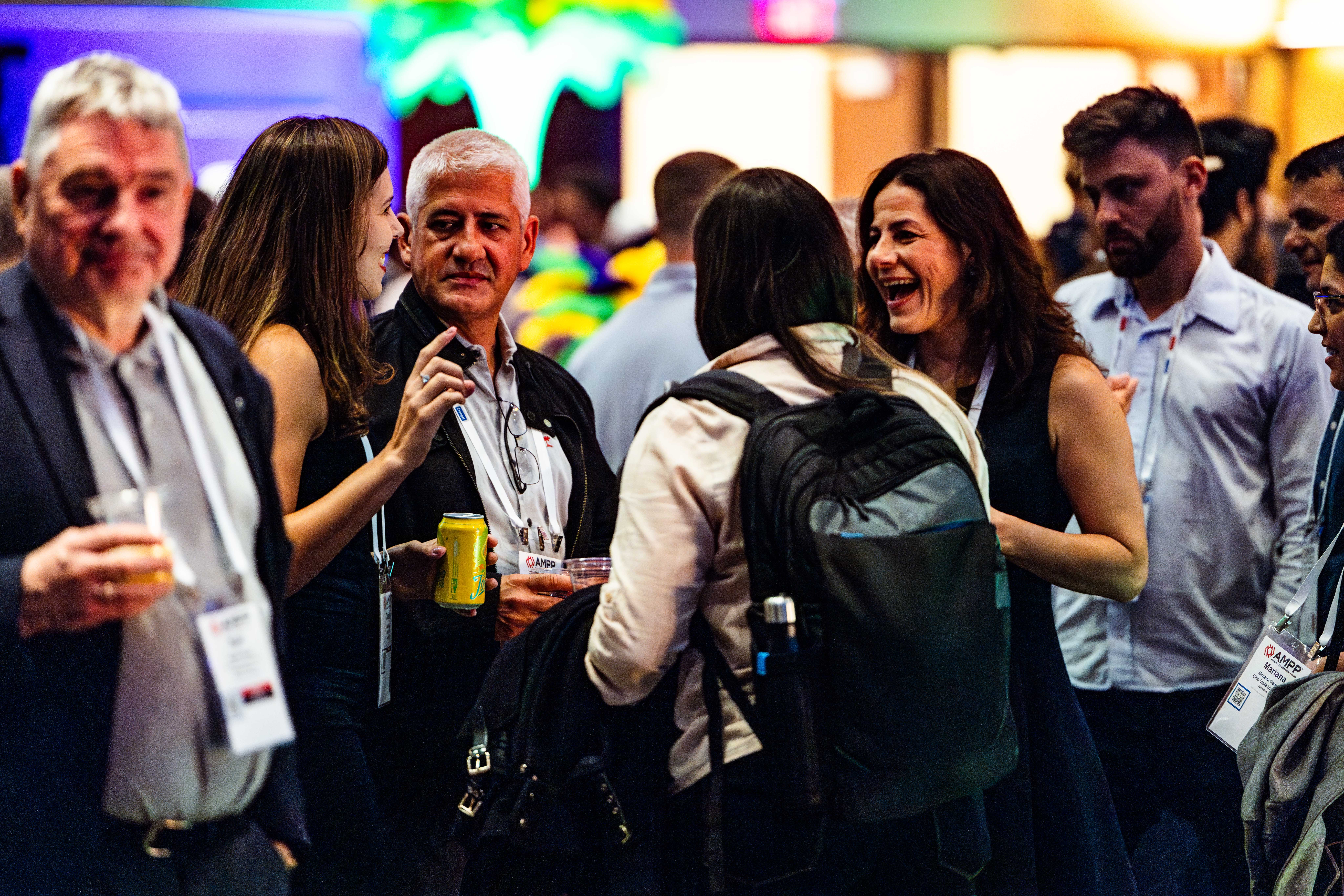 Materials protection professionals networking at AMPP Annual Conference and Expo