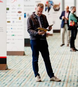 Corrosion and coatings professionals connecting at an AMPP industry event