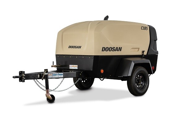 Doosan portable air compressor featured in a 2020 CoatingsPro surface preparation roundup